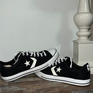 Men’s (size 13) low top Converse All-star shoes “re-issue” (star and chevron)